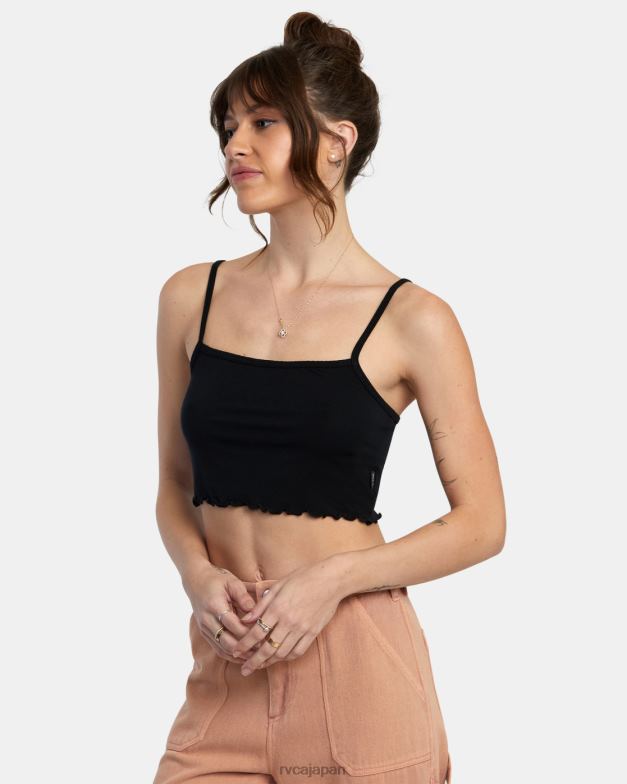 衣類 TP8J1414 黒 RVCA 女性 タンクトップ全部