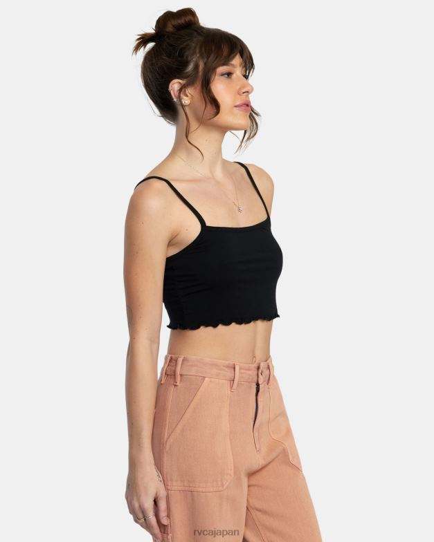 衣類 TP8J1414 黒 RVCA 女性 タンクトップ全部