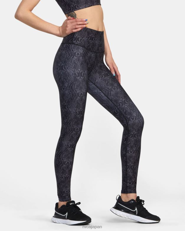衣類 TP8J1428 蛇 RVCA 女性 VA エッセンシャルトレーニングレギンス