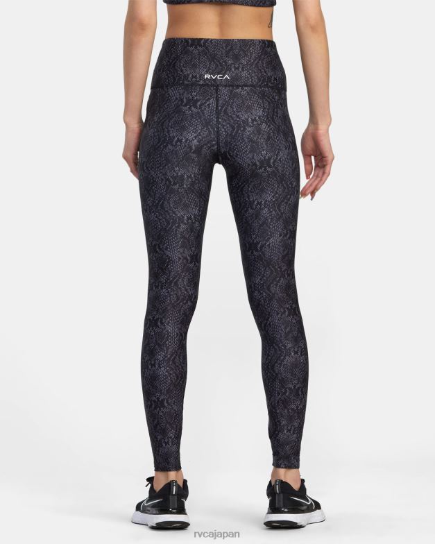 衣類 TP8J1428 蛇 RVCA 女性 VA エッセンシャルトレーニングレギンス