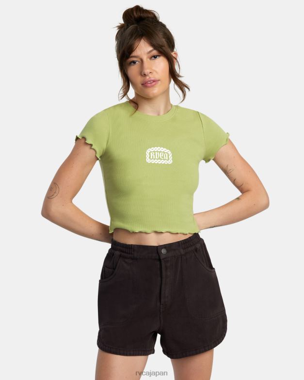 衣類 TP8J1429 シダ RVCA 女性 もつれたクラスメイト Tシャツ