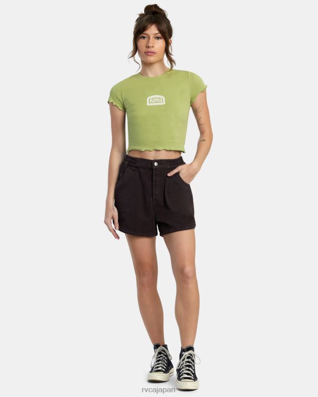 衣類 TP8J1429 シダ RVCA 女性 もつれたクラスメイト Tシャツ