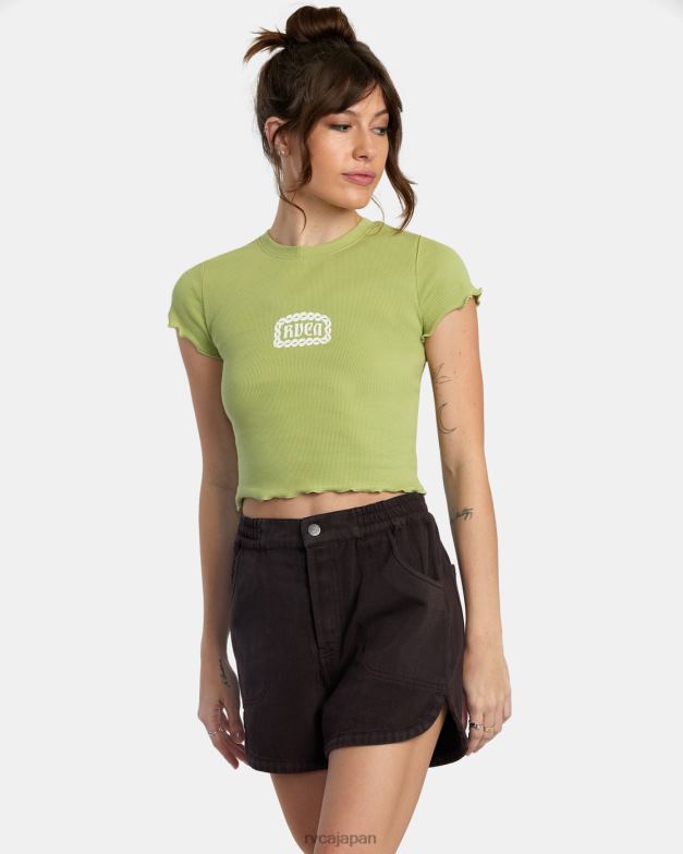 衣類 TP8J1429 シダ RVCA 女性 もつれたクラスメイト Tシャツ