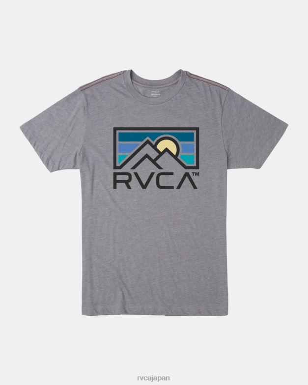 衣類 TP8J142 煙 RVCA 男性 ホライゾンインドTシャツ