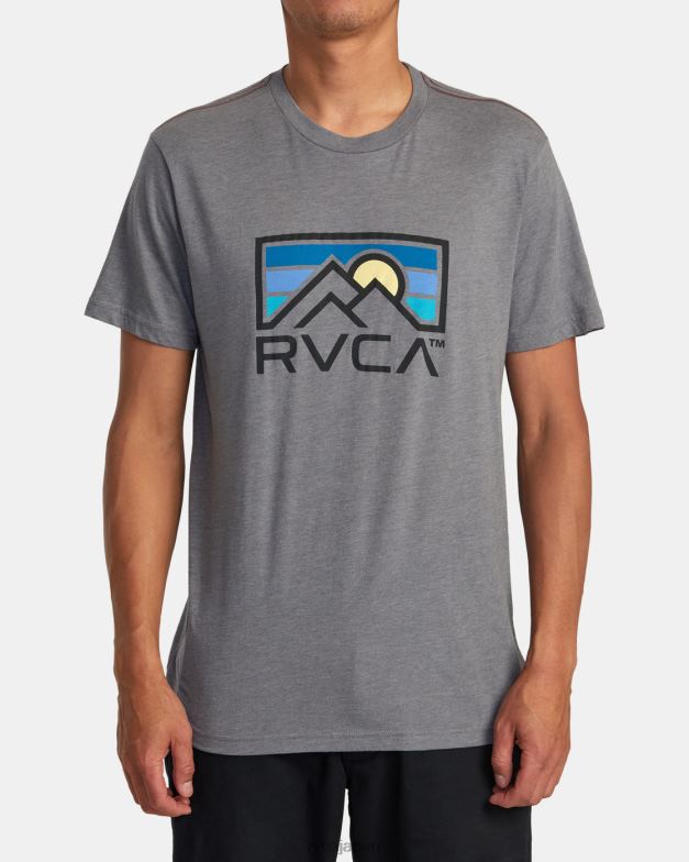 衣類 TP8J142 煙 RVCA 男性 ホライゾンインドTシャツ