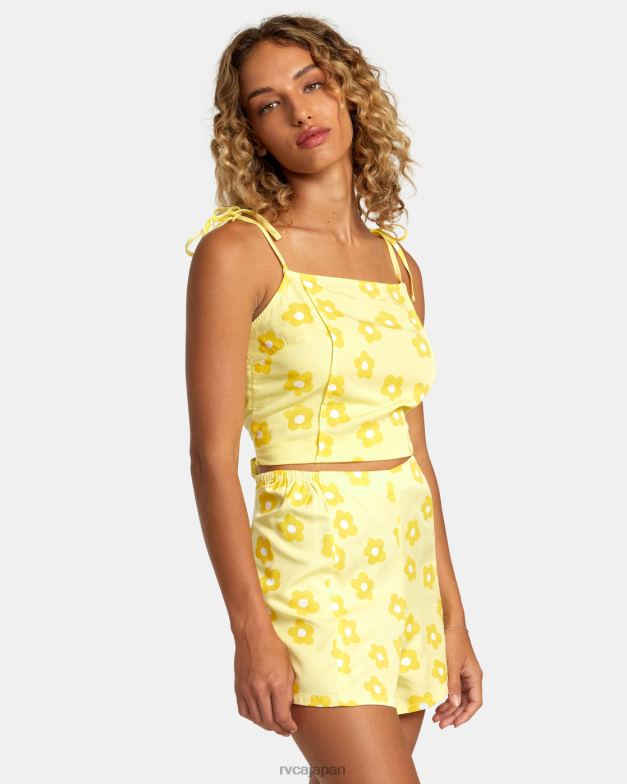 衣類 TP8J1468 パイナップル RVCA 女性 ニッキーキャミタンクトップ