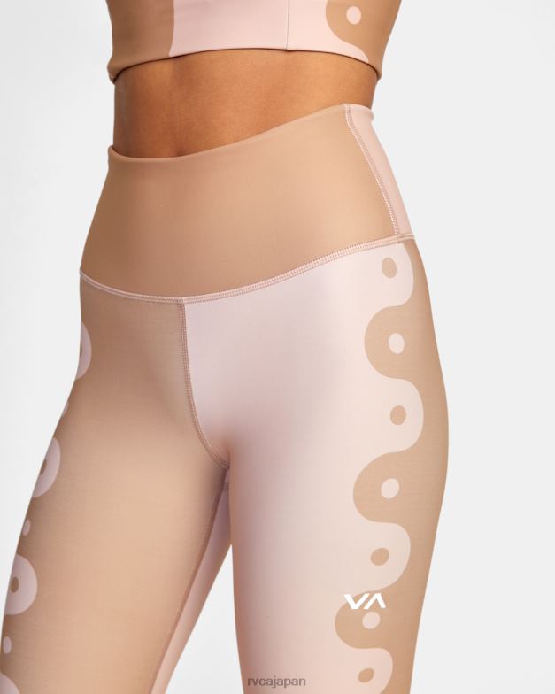 衣類 TP8J1469 リニアヤンダスティローズ RVCA 女性 リニアヤントレーニングレギンス