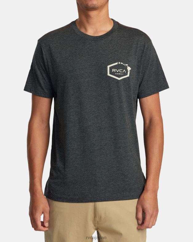 衣類 TP8J147 黒 RVCA 男性 ハワイヘックスティー