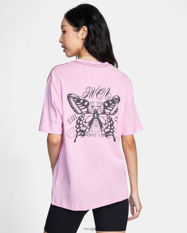 衣類 TP8J1525 蘭 RVCA 女性 グラフィックTシャツも付属