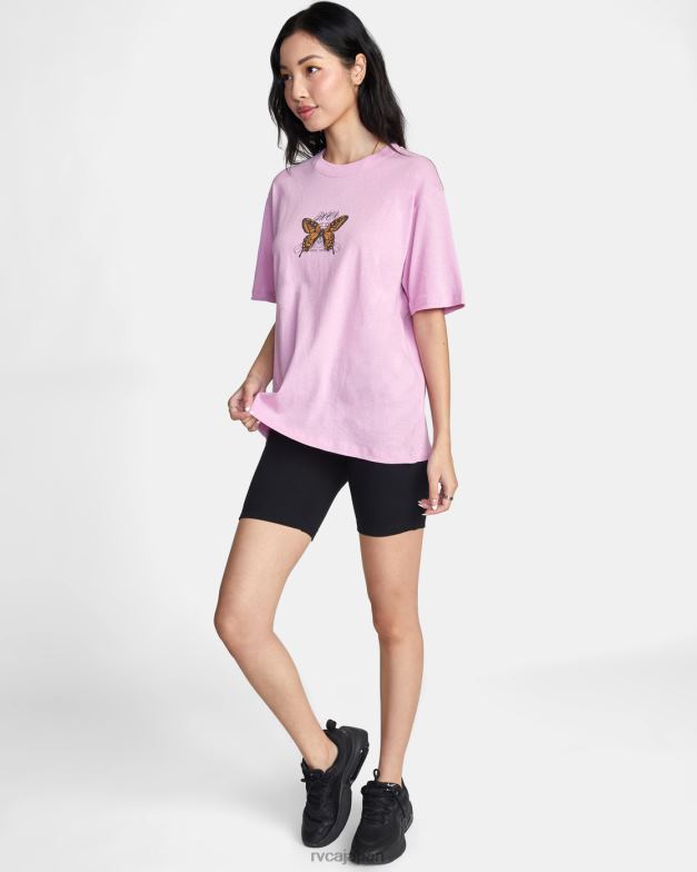 衣類 TP8J1525 蘭 RVCA 女性 グラフィックTシャツも付属