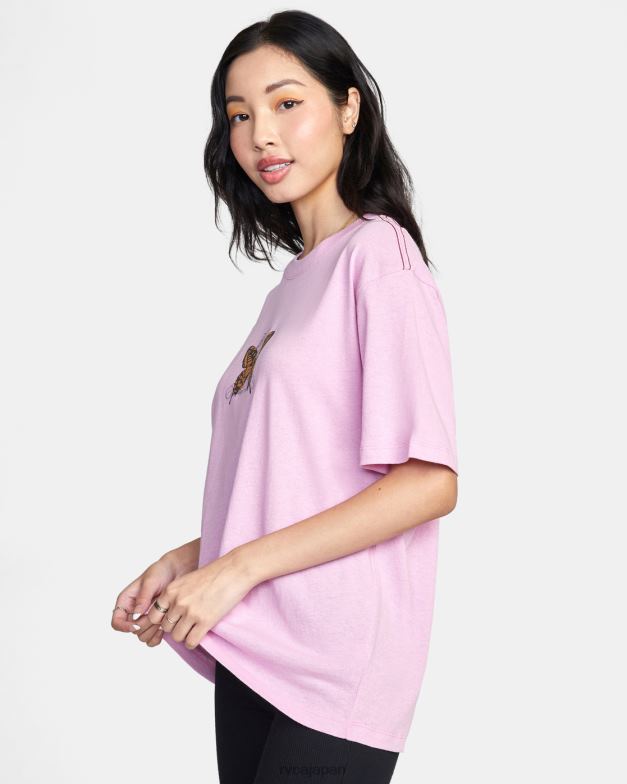 衣類 TP8J1525 蘭 RVCA 女性 グラフィックTシャツも付属