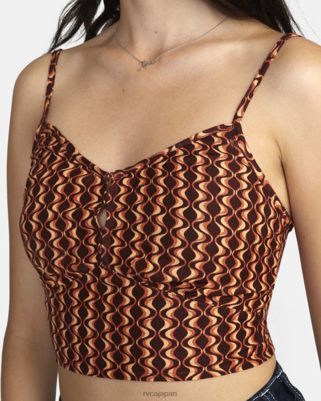 衣類 TP8J1542 エスプレッソ RVCA 女性 モクシータンクトップ