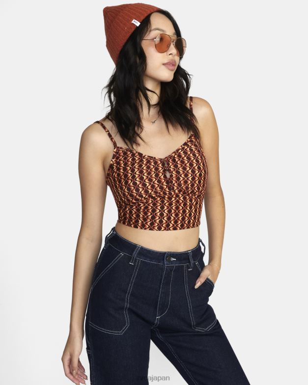 衣類 TP8J1542 エスプレッソ RVCA 女性 モクシータンクトップ
