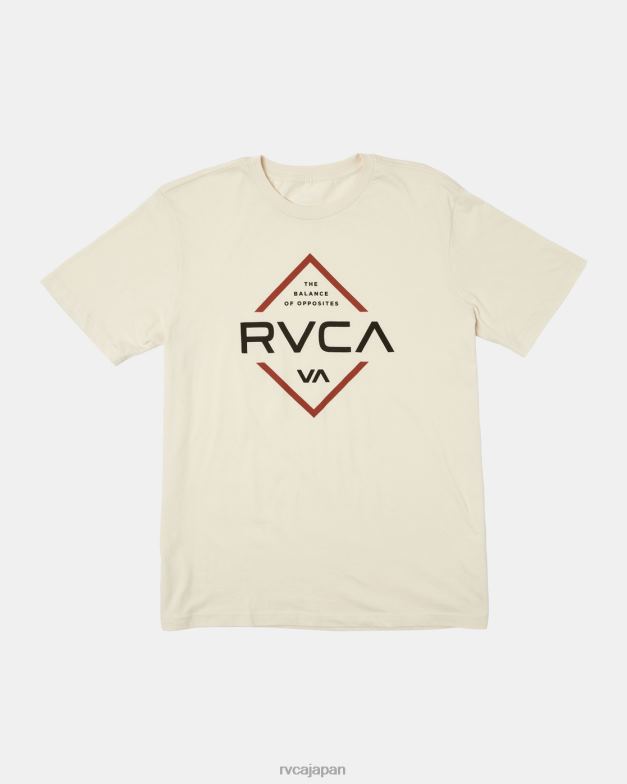 衣類 TP8J154 銀漂白剤 RVCA 男性 パラグラム半袖Tシャツ