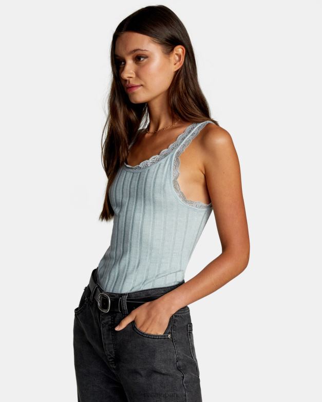 衣類 TP8J1590 虹彩 RVCA 女性 フルスイングタンクトップ