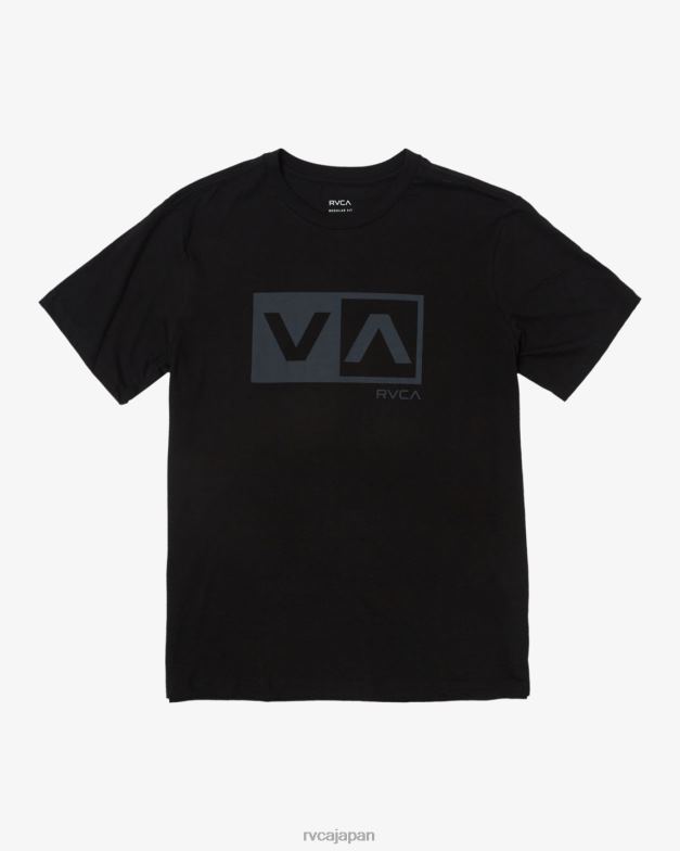 衣類 TP8J159 黒 RVCA 男性 バランスボックス半袖Tシャツ