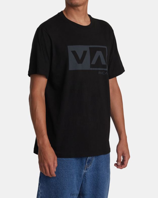 衣類 TP8J159 黒 RVCA 男性 バランスボックス半袖Tシャツ