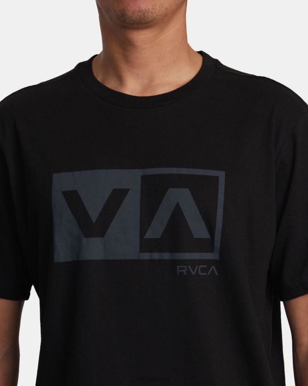 衣類 TP8J159 黒 RVCA 男性 バランスボックス半袖Tシャツ