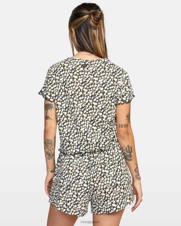 衣類 TP8J1625 黒 RVCA 女性 イン・ユア・ドリームズ ポインテール ニットトップ