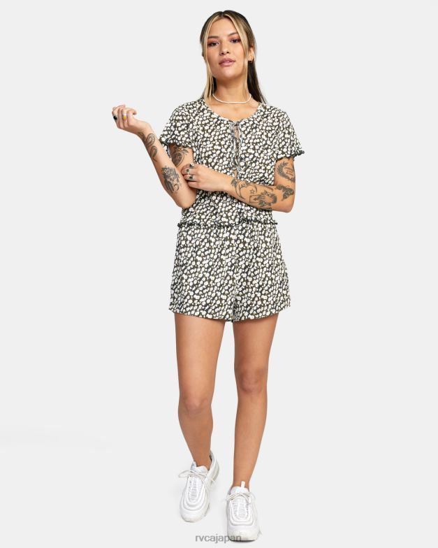 衣類 TP8J1625 黒 RVCA 女性 イン・ユア・ドリームズ ポインテール ニットトップ