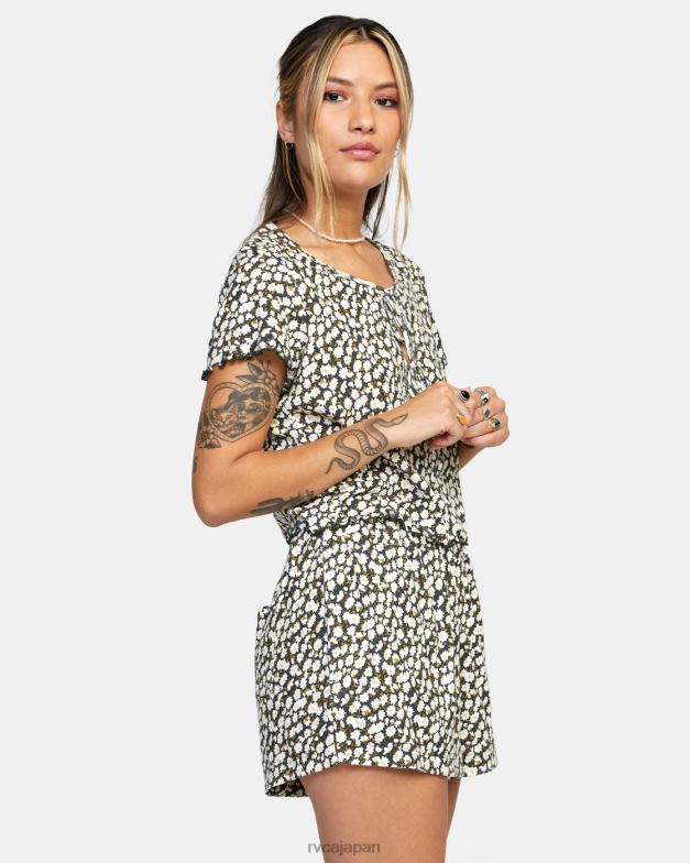 衣類 TP8J1625 黒 RVCA 女性 イン・ユア・ドリームズ ポインテール ニットトップ