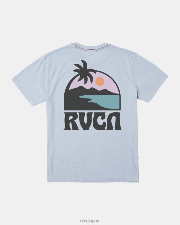 衣類 TP8J165 デジャブルー RVCA 男性 サンダウナーTシャツ