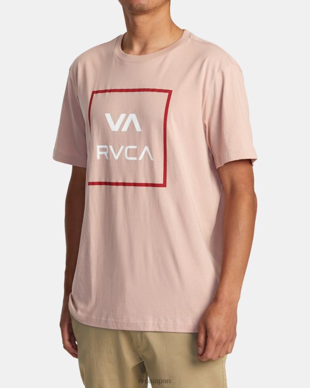 衣類 TP8J166 淡い藤色 RVCA 男性 va all the way半袖Tシャツ