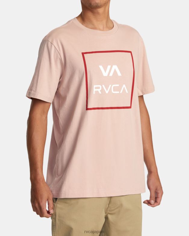衣類 TP8J166 淡い藤色 RVCA 男性 va all the way半袖Tシャツ