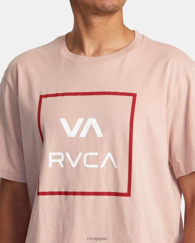 衣類 TP8J166 淡い藤色 RVCA 男性 va all the way半袖Tシャツ
