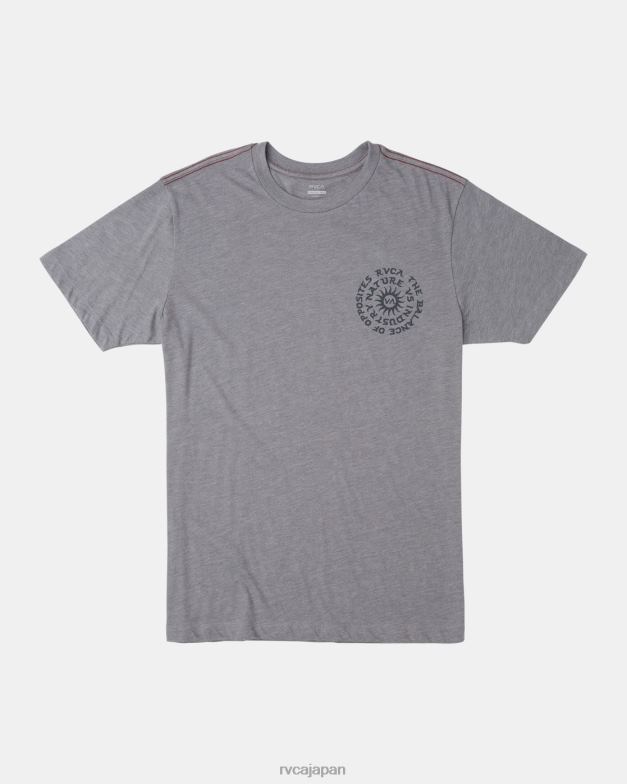 衣類 TP8J16 煙 RVCA 男性 催眠術のTシャツ