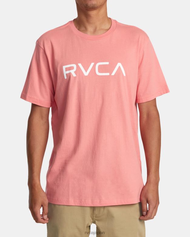 衣類 TP8J170 ヴィンテージサーモン RVCA 男性 ビッグ半袖Tシャツ