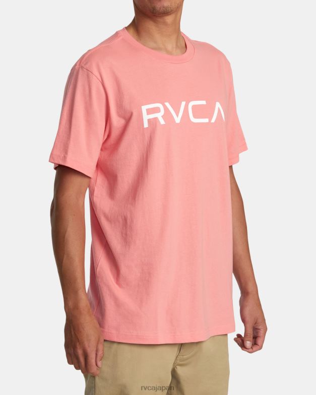 衣類 TP8J170 ヴィンテージサーモン RVCA 男性 ビッグ半袖Tシャツ