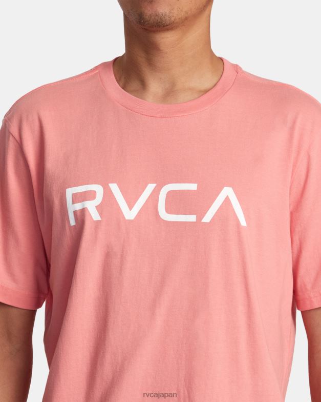 衣類 TP8J170 ヴィンテージサーモン RVCA 男性 ビッグ半袖Tシャツ