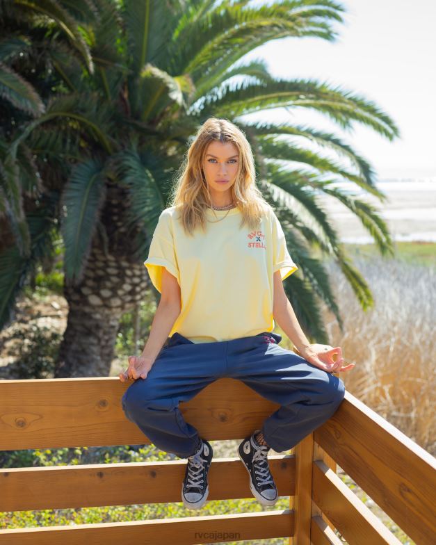 衣類 TP8J1716 レモンメレンゲ RVCA 女性 天使のグラフィック T シャツ