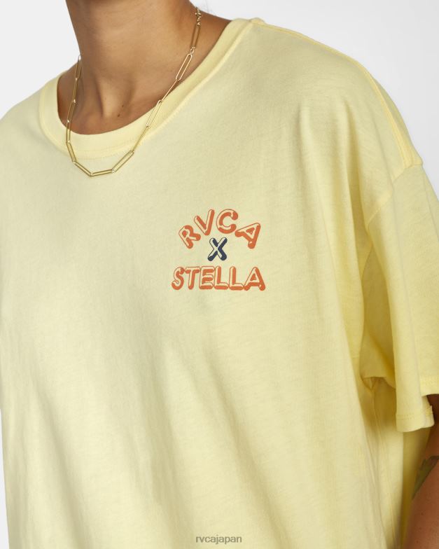 衣類 TP8J1716 レモンメレンゲ RVCA 女性 天使のグラフィック T シャツ