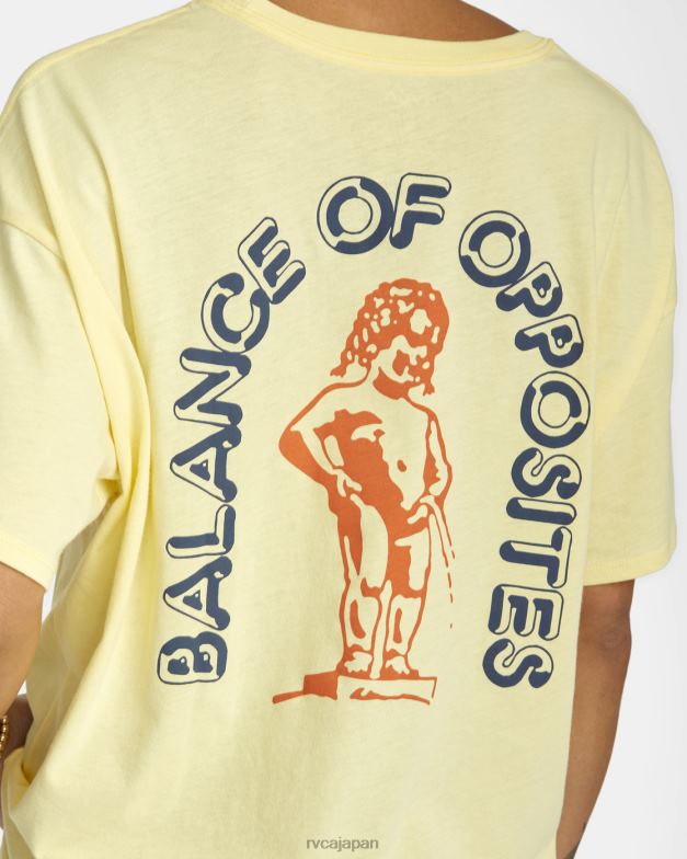 衣類 TP8J1716 レモンメレンゲ RVCA 女性 天使のグラフィック T シャツ