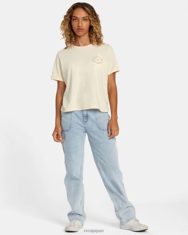 衣類 TP8J172 クリーム RVCA 女性 ハワイヘックスティー