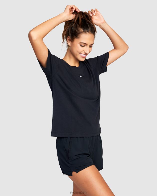 衣類 TP8J1730 黒 RVCA 女性 必須のTシャツ