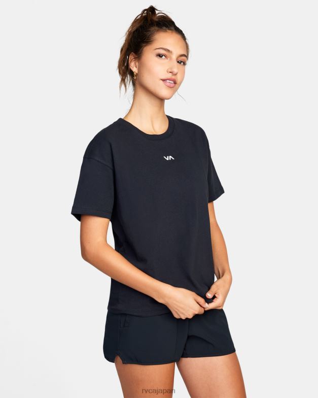 衣類 TP8J1730 黒 RVCA 女性 必須のTシャツ