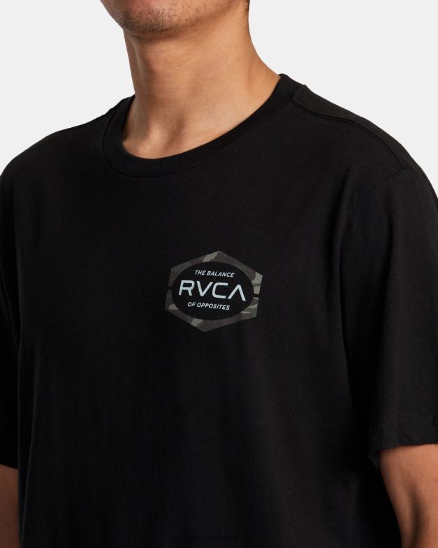 衣類 TP8J173 黒 RVCA 男性 モールド半袖Tシャツ