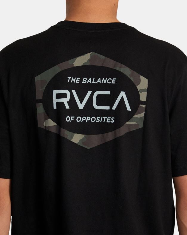 衣類 TP8J173 黒 RVCA 男性 モールド半袖Tシャツ