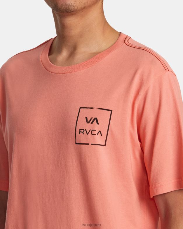 衣類 TP8J174 ヴィンテージサーモン RVCA 男性 ずっとTシャツ