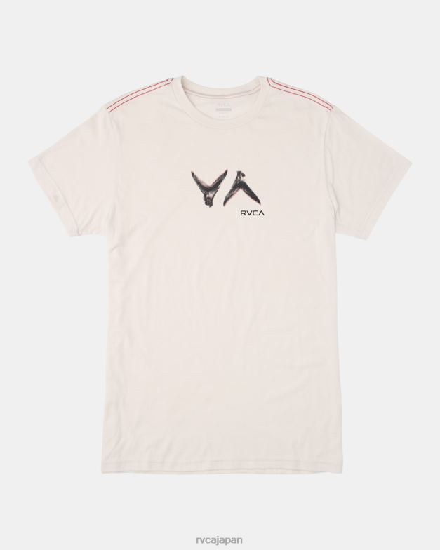 衣類 TP8J179 アンティークホワイト RVCA 男性 ハワイフィンTシャツ