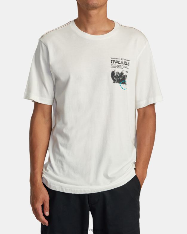 衣類 TP8J183 アンティークホワイト RVCA 男性 エスノボトニーTシャツ