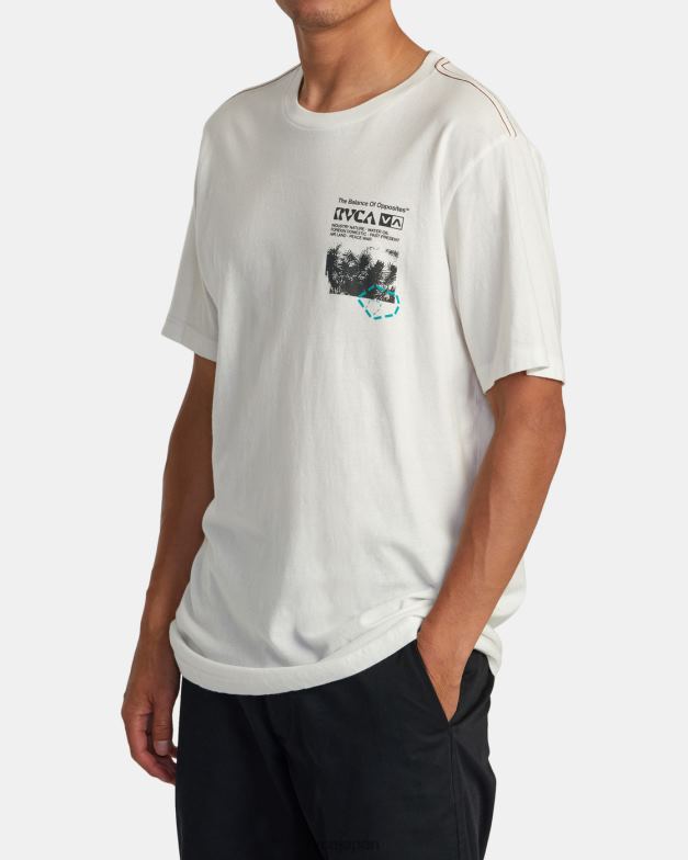衣類 TP8J183 アンティークホワイト RVCA 男性 エスノボトニーTシャツ