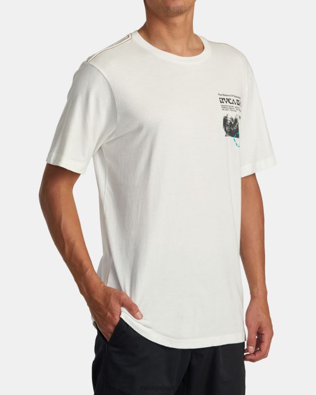 衣類 TP8J183 アンティークホワイト RVCA 男性 エスノボトニーTシャツ