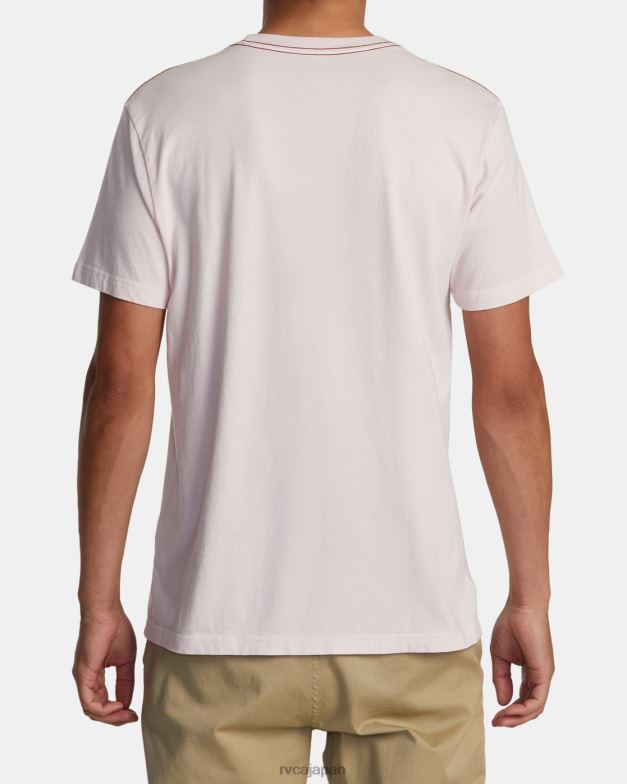 衣類 TP8J18 ライトピンク RVCA 男性 アレンジメントティー