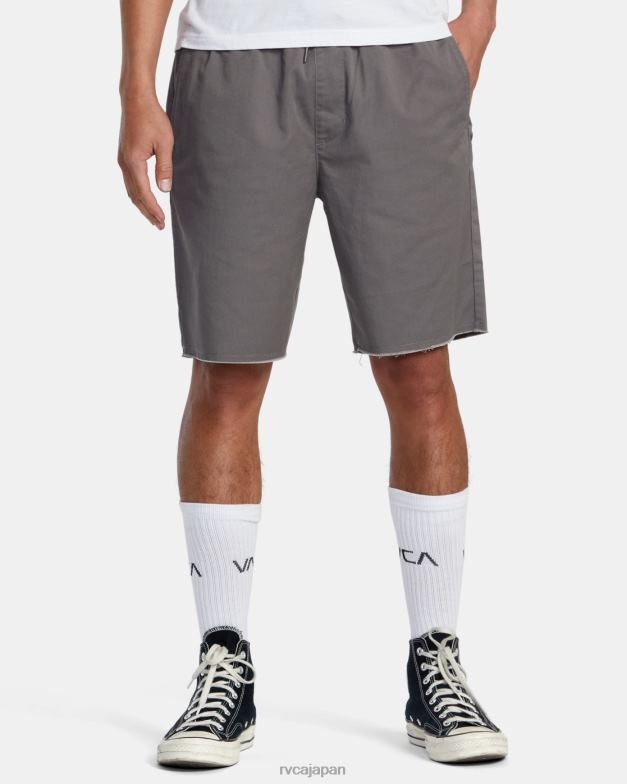 衣類 TP8J195 煙 RVCA 男性 週末伸縮性ウエストショーツ