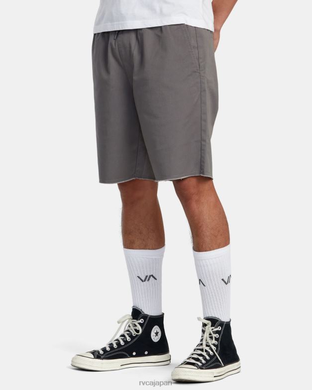衣類 TP8J195 煙 RVCA 男性 週末伸縮性ウエストショーツ