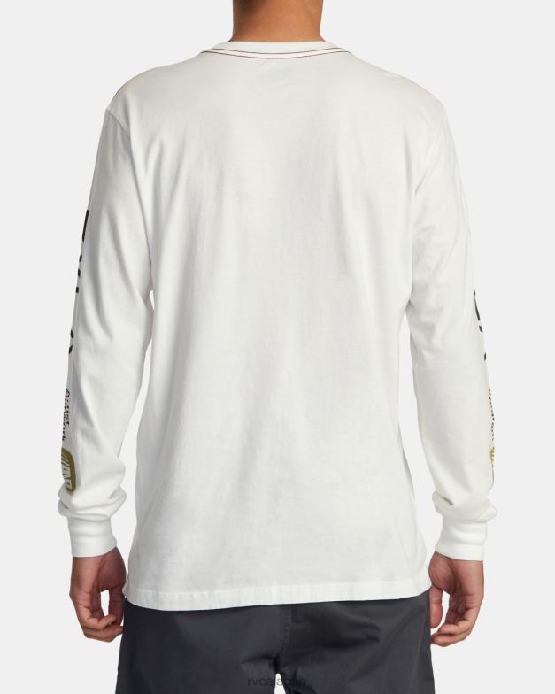 衣類 TP8J196 アンティークホワイト RVCA 男性 アンプ長袖Tシャツ